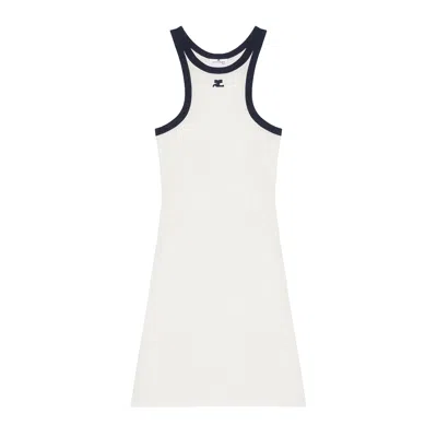 Courrèges Courreges Heritage Inspired Scuba Mini Dress In White