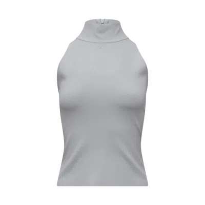 Courrèges Heritage Sleeveless Top In Gray