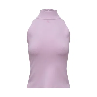 Courrèges Heritage Knit Top In Pink