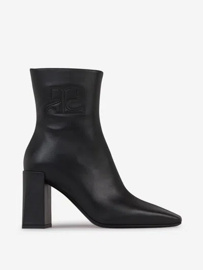 COURRÈGES COURRÈGES HERITAGE LEATHER ANKLE BOOTS