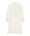 Courrèges Heritage Logo-appliqué Coat In White