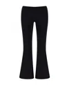 Courrèges Oblique Tailored Wool Blend Pants In Black