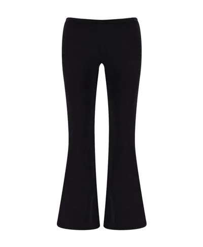 COURRÈGES COURRÈGES LOGO PATCH FLARED PANTS