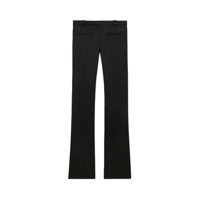 Pre-owned Courrèges Heritage Pinstripes Bootcut Pants 'black' | Men's Size 50