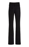 Courrèges Double Belt Denim Pants In Black