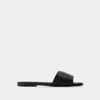 Courrèges Logo Nappa Leather Flat Sandals