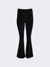 Courrèges Oblique Tailored Wool Blend Pants In Black