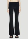 Courrèges Flared Trousers With Cut Out Details In Black