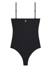 Courrèges Heritage One-piece Swimsuit In Black