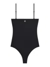 Courrèges Heritage One-piece Swimsuit In Black