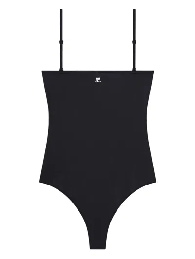 Courrèges Heritage One-piece Swimsuit In Black