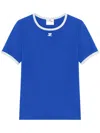 Courrèges Signature Contrast T-shirt In ブルー