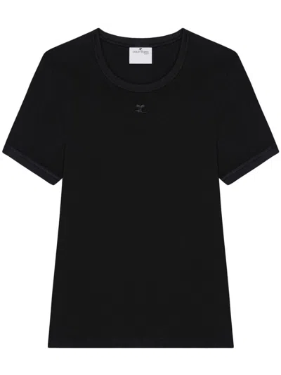 Courrèges Heritage T-shirt In Black