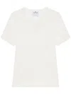 Courrèges Heritage White Cotton And Wool Sweater