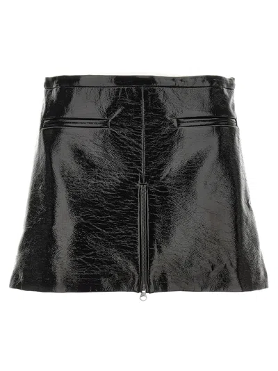COURRÈGES HERITAGE VINY MINI SKIRT