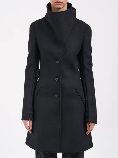 Courrèges Courregès Heritage Wool Coat In Blue