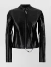 Courrèges Courreges Black Stretch Vynil Jacket In Black