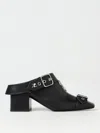 Courrèges Gogo Buckle Mules In Black