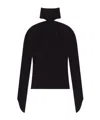 Courrèges High-neck Cold-shoulder Top In Black