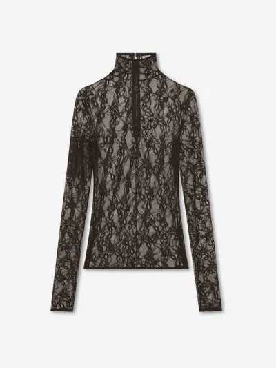 COURRÈGES COURRÈGES HIGH NECK LACE TOP