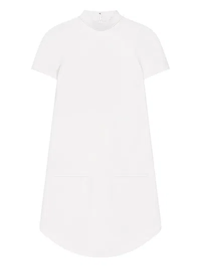 Courrèges High-neck Pocket-detail Dress In White