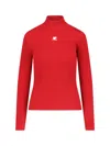 Courrèges Reedition Rib Knit In Red