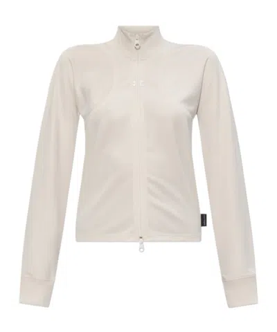 Courrèges High-necked Sweatshirt In White