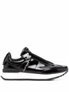 Courrèges High-shine Finish Sneakers In Black