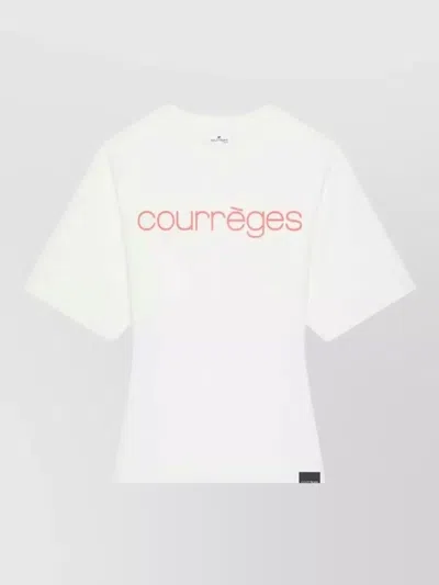 Courrèges High Waist Mini Skirt Shiny Finish In Multi