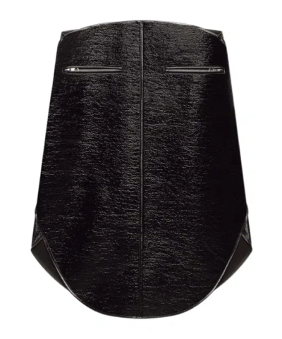 COURRÈGES COURRÈGES CIRCLE VINYL MIDI SKIRT