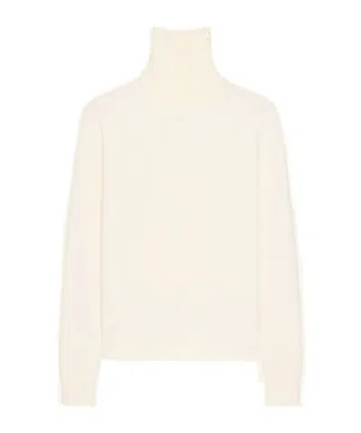Courrèges High-neck Knitted Sweater In White