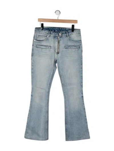 Pre-owned Courrèges High-rise Flared Jeans In Blue