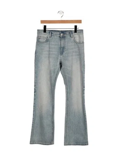Pre-owned Courrèges High-rise Flared Jeans In Blue