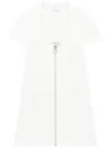 Courrèges Holistic Zip-up Minidress In 白色