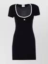 Courrèges Holistic Contrast Jersey Mini Dress