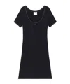 Courrèges Short-sleeve Scoop-neck Mini Dress