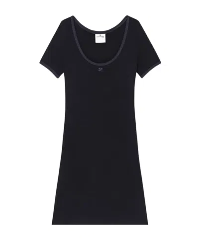 COURRÈGES COURRÈGES HOLISTIC CONTRAST MINI DRESS