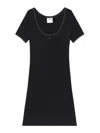 Courrèges Holistic Mini Dress In Black