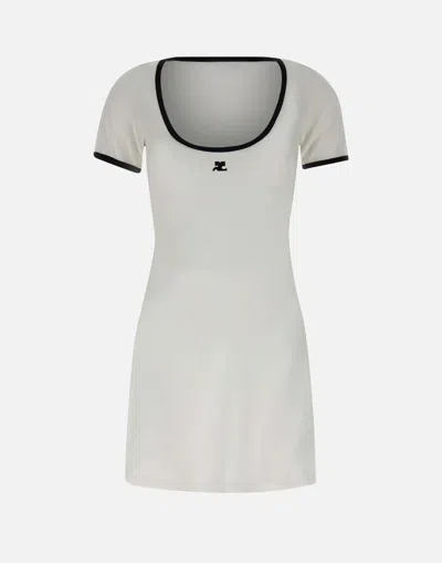 COURRÈGES COURREGES HOLISTIC COTTON A LINE DRESS