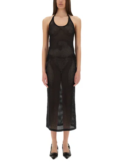 Courrèges Holistic Long Dress In Black