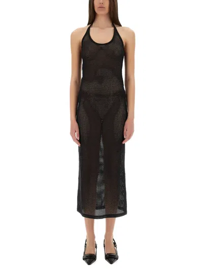 Courrèges Courreges "holistic" Long Dress In Black