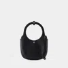 Courrèges Holy Structured Tote Shoulder Strap In Black