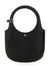 Courrèges Circular Handle Leather Bag With Adjustable Strap