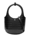 Courrèges Holy Structured Tote Shoulder Strap In Black