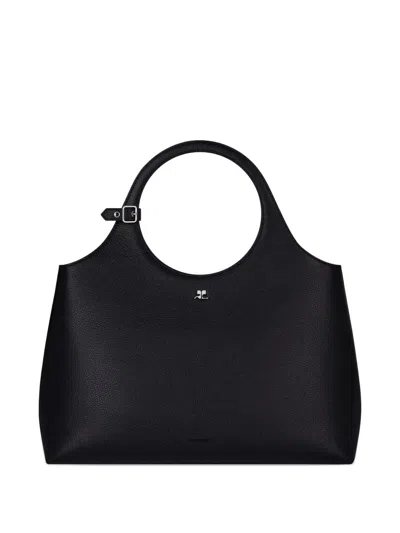COURRÈGES COURREGÈS HOLY DAY LEATHER SHOULDER BAG