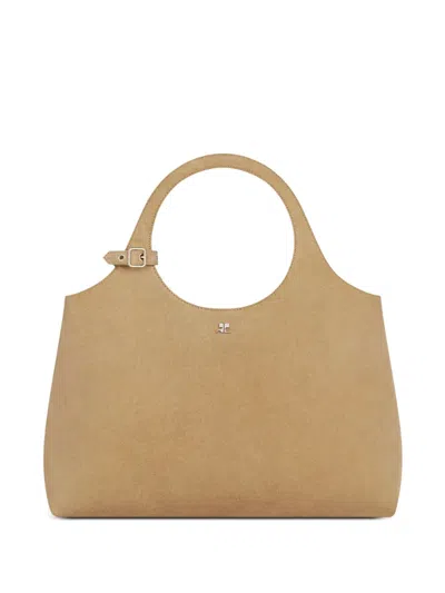 Courrèges Holy Day Two-way Handbag In Nude