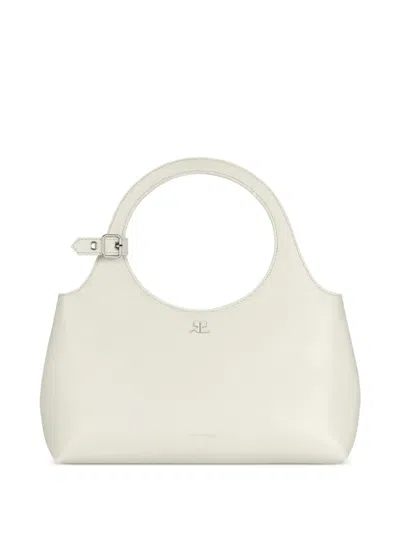 Courrèges Holy Day Two-way Handbag In Weiss