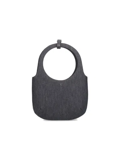 Courrèges Holy' Denim Handbag – Grey