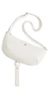 Courrèges Holy Eclipse Leather Bag Blanc Casse In White