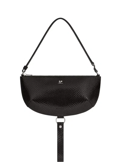 Courrèges Holy Eclipse Leather Shoulder Bag